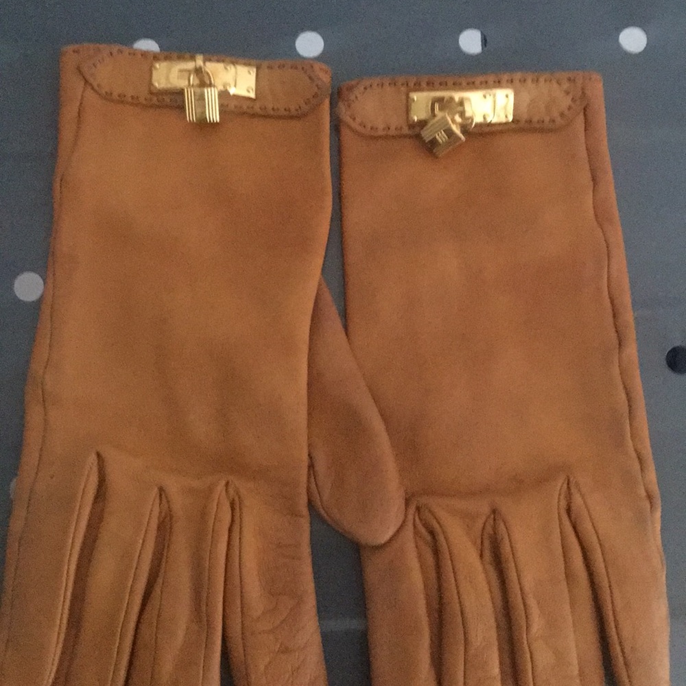 Authentic Vintage Hermès Leather Gloves